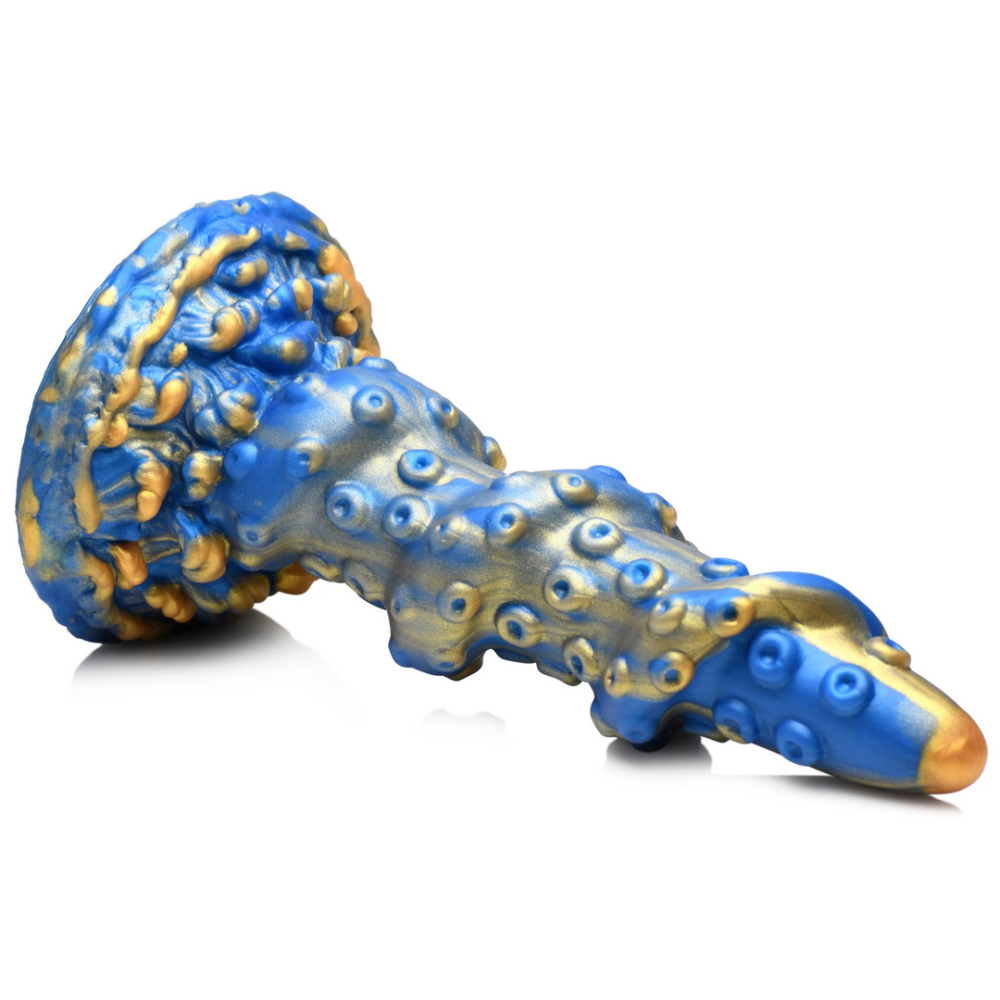 Kraken Silikondildo – Blau