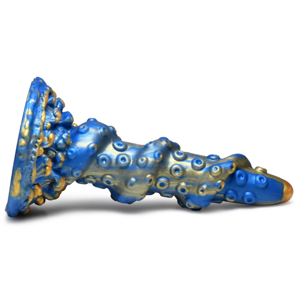 Kraken Silikondildo – Blau