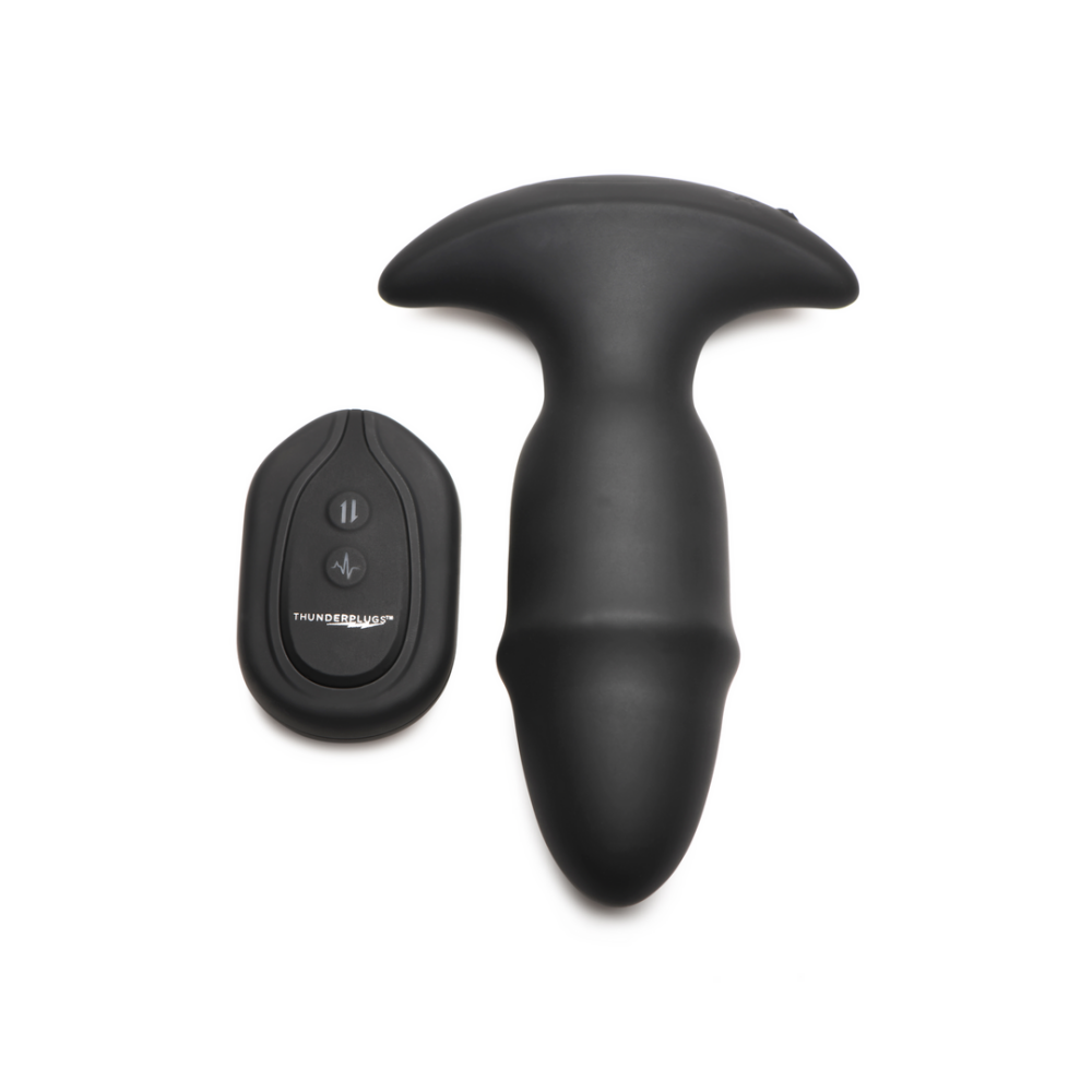 Butt Slider - Sliding Ring Silicone Missile Plug - Black