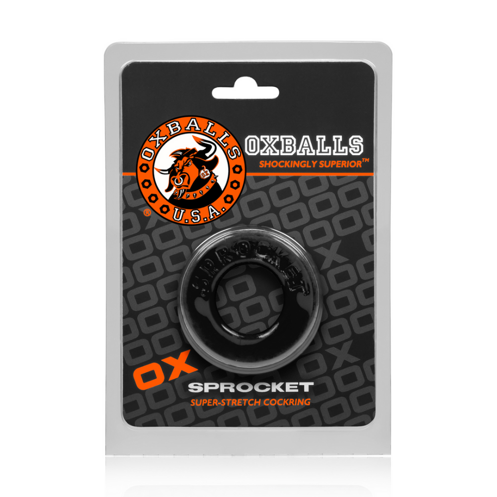 Sprocket - No-Roll Comfort Cockring - Black