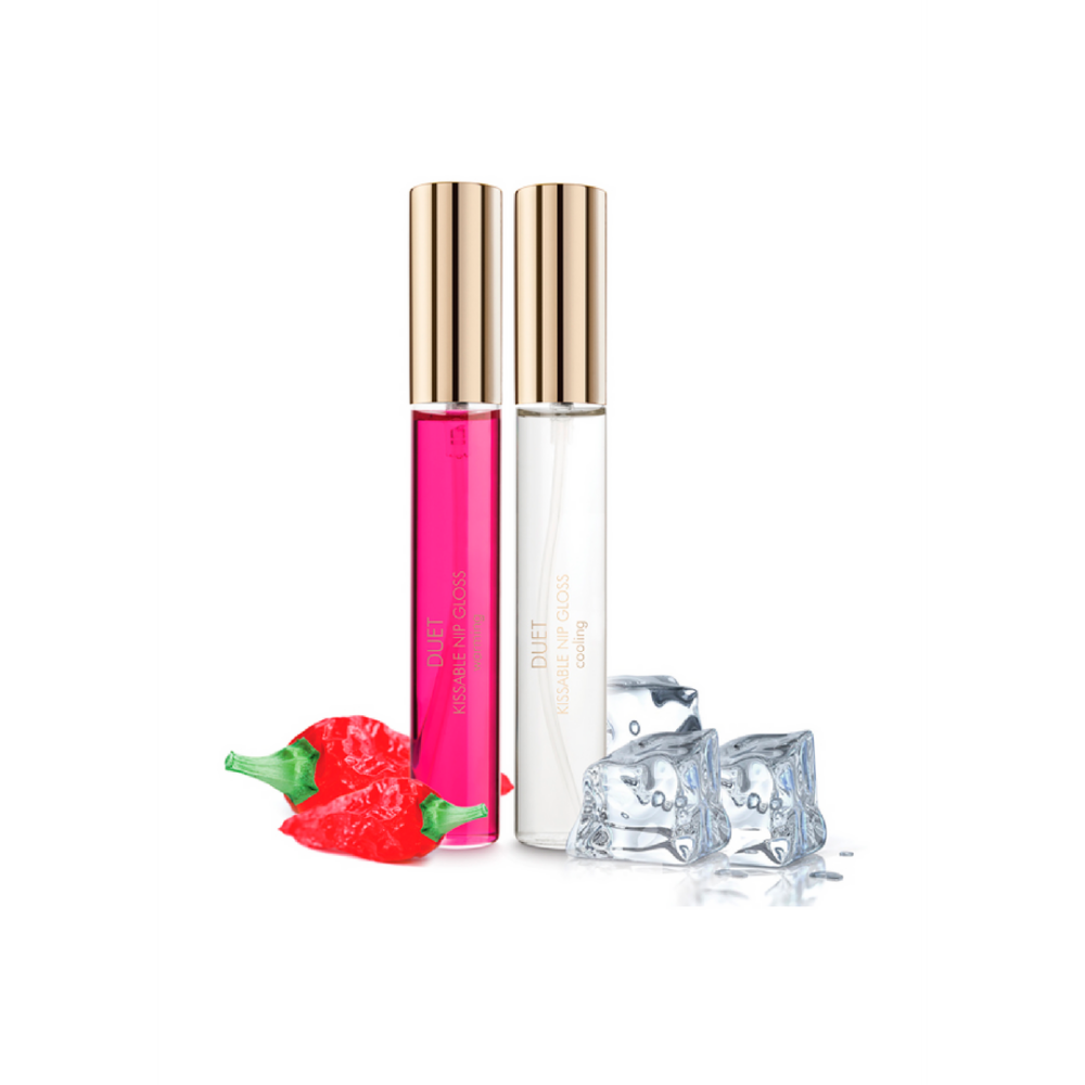 Kissable Nip Gloss Cooling and Warming - 2 Pieces of 0.4 fl oz / 2 Pieces of 13 ml