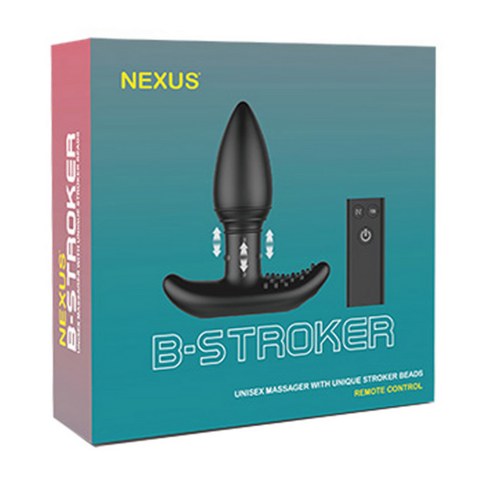 B-Stroker - Unisex Massager with Unique Rimming Beads and Remote Control