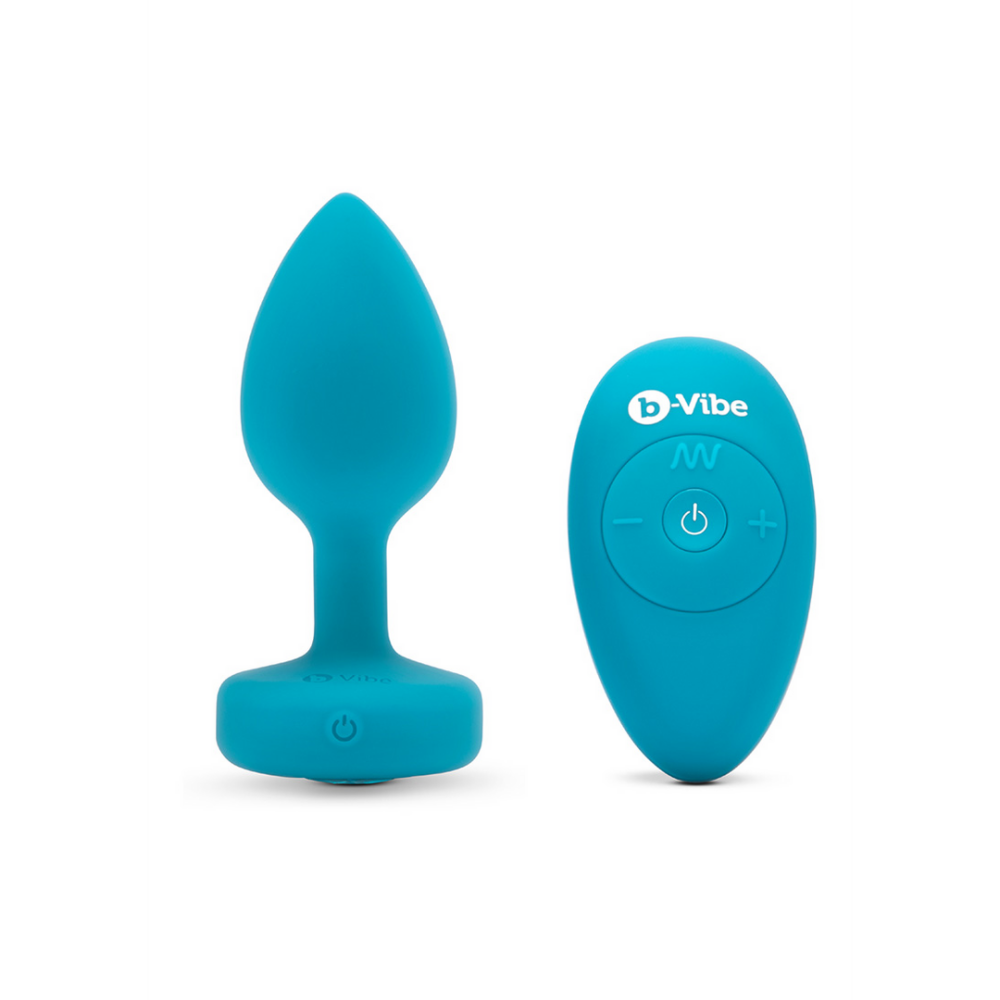 Aquamarine - Vibrating Butt Plug - S/M