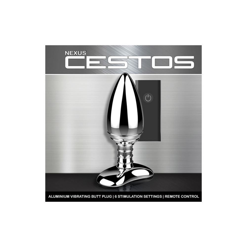 Cestos - Aluminum Vibrating Butt Plug with Remote Control