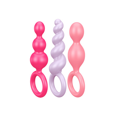 Booty Call - Butt Plug Set - Pink/Purple/Red