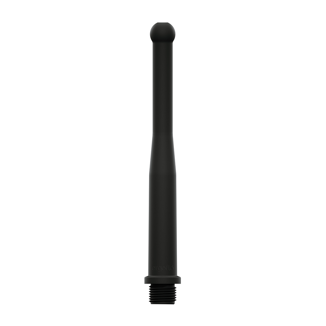 Ergoflo - Silicone Flex Tip for Anal Shower - 8 / 20 cm - Black