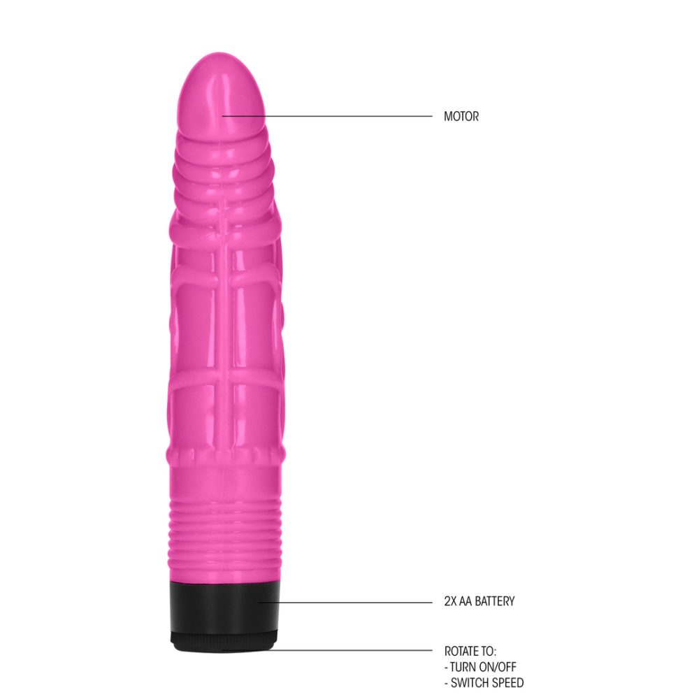 Slight Realistic Dildo Vibrator - 8 / 20 cm