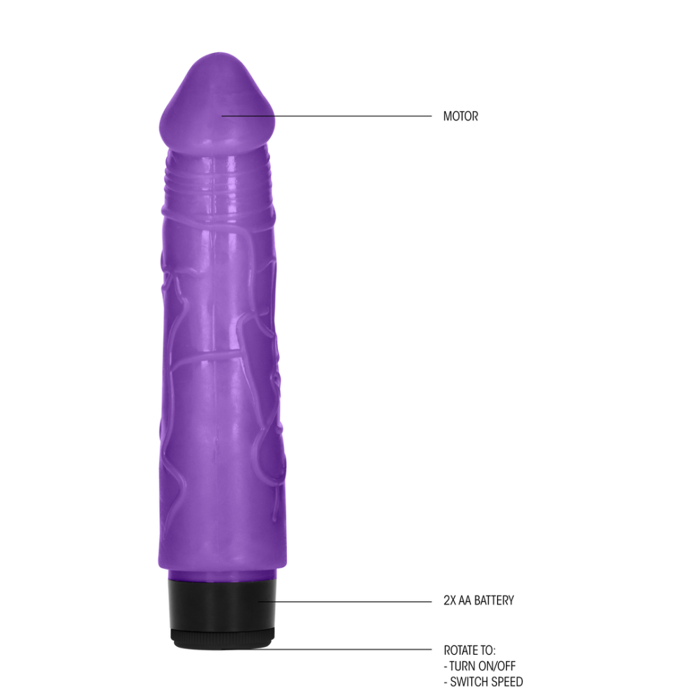 Thick Realistic Dildo Vibrator - 8 / 20 cm