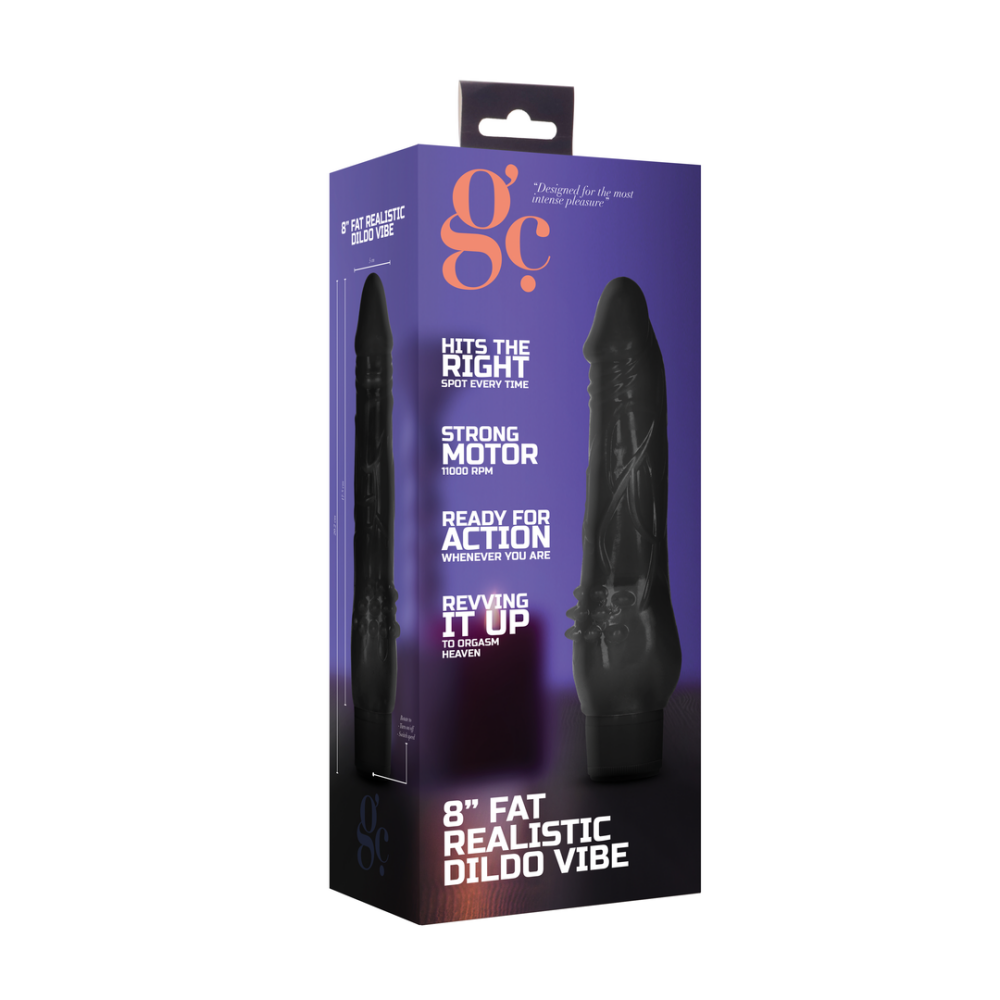 Fat Realistic Dildo Vibrator - 8 / 20 cm