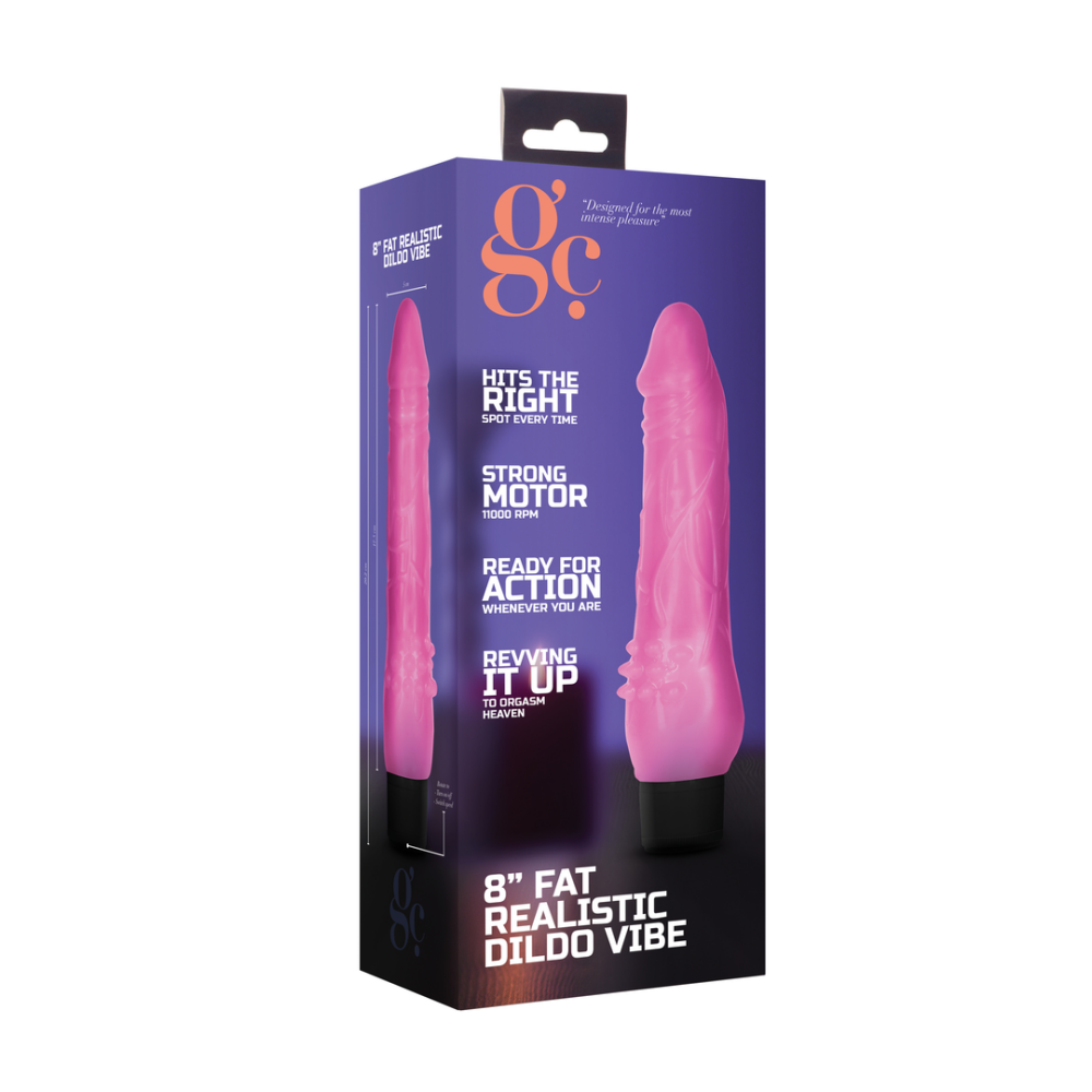 Fat Realistic Dildo Vibrator - 8 / 20 cm