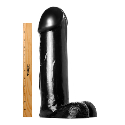 The Titan Dildo - XXL - 14.5 inch - Black