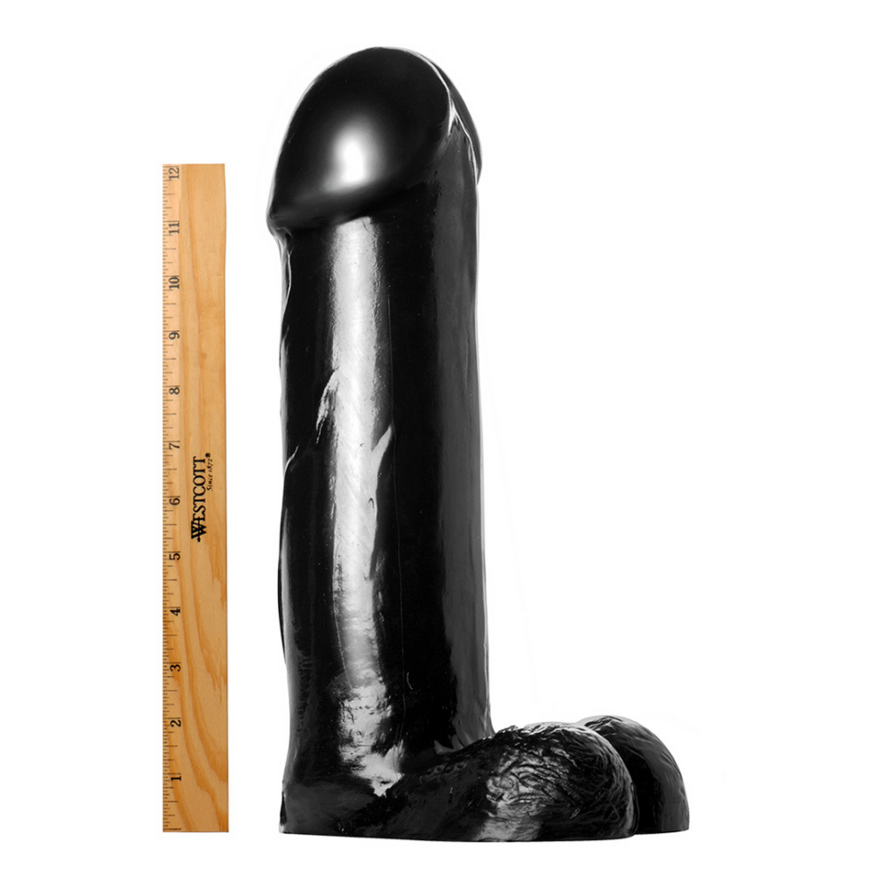 The Titan Dildo - XXL - 14.5 inches - Black