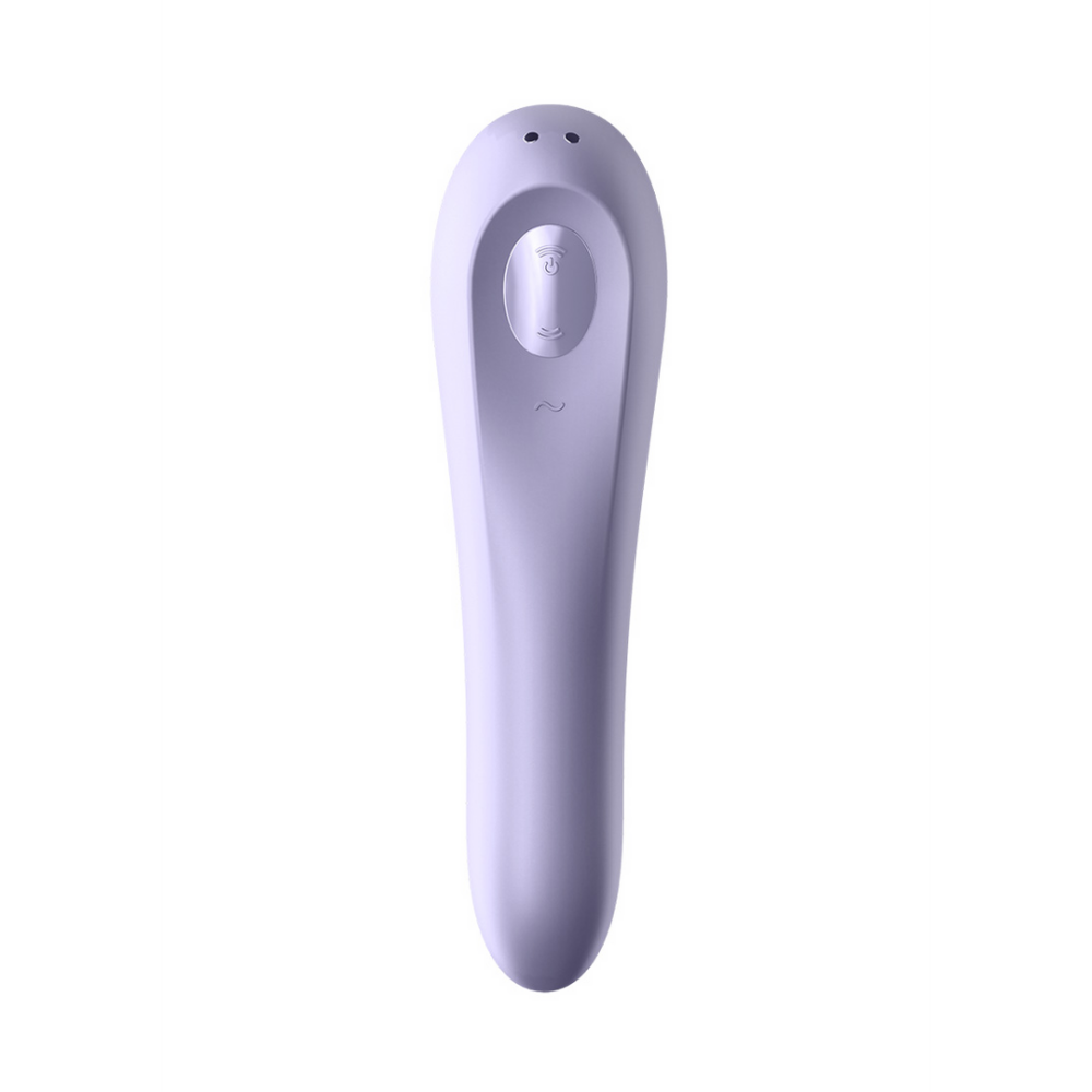 Dual Pleasure - Air Pulse Vibrator - Mauve