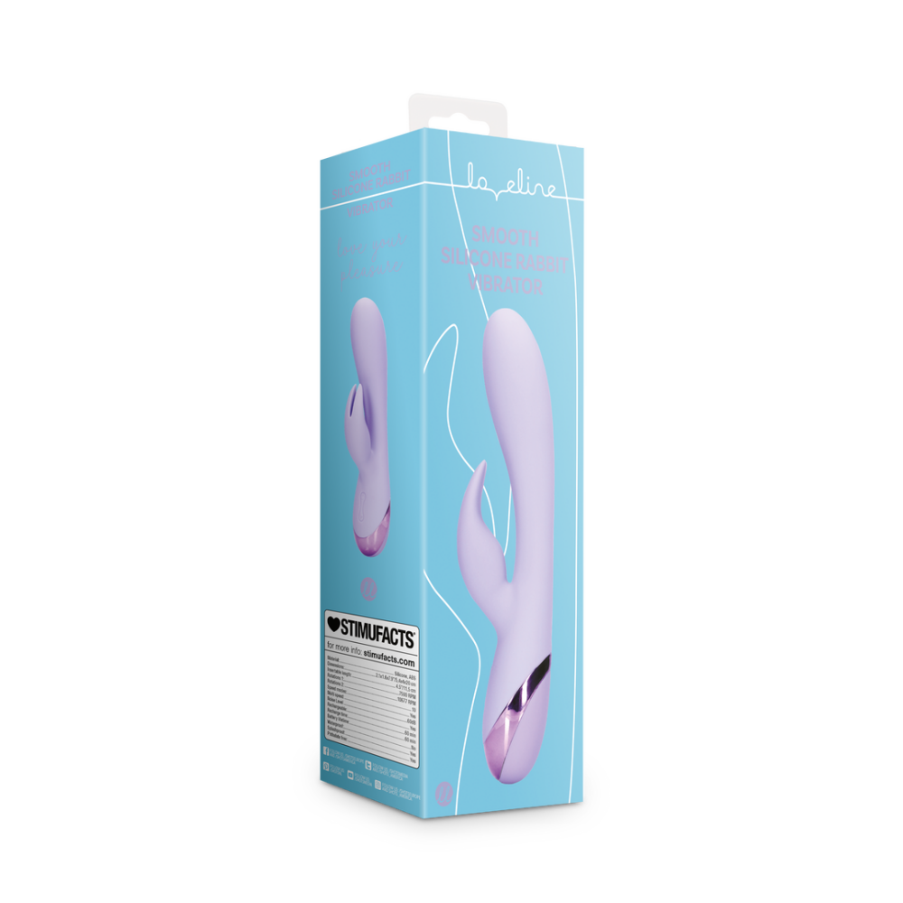 Smooth Silicone Rabbit Vibrator - Digital Lavender