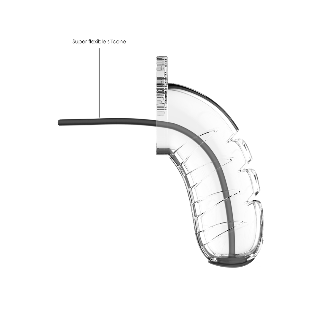 Model 16 Chastity Cock Cage with Urethral Sounding - 4.5 / 11.5 cm