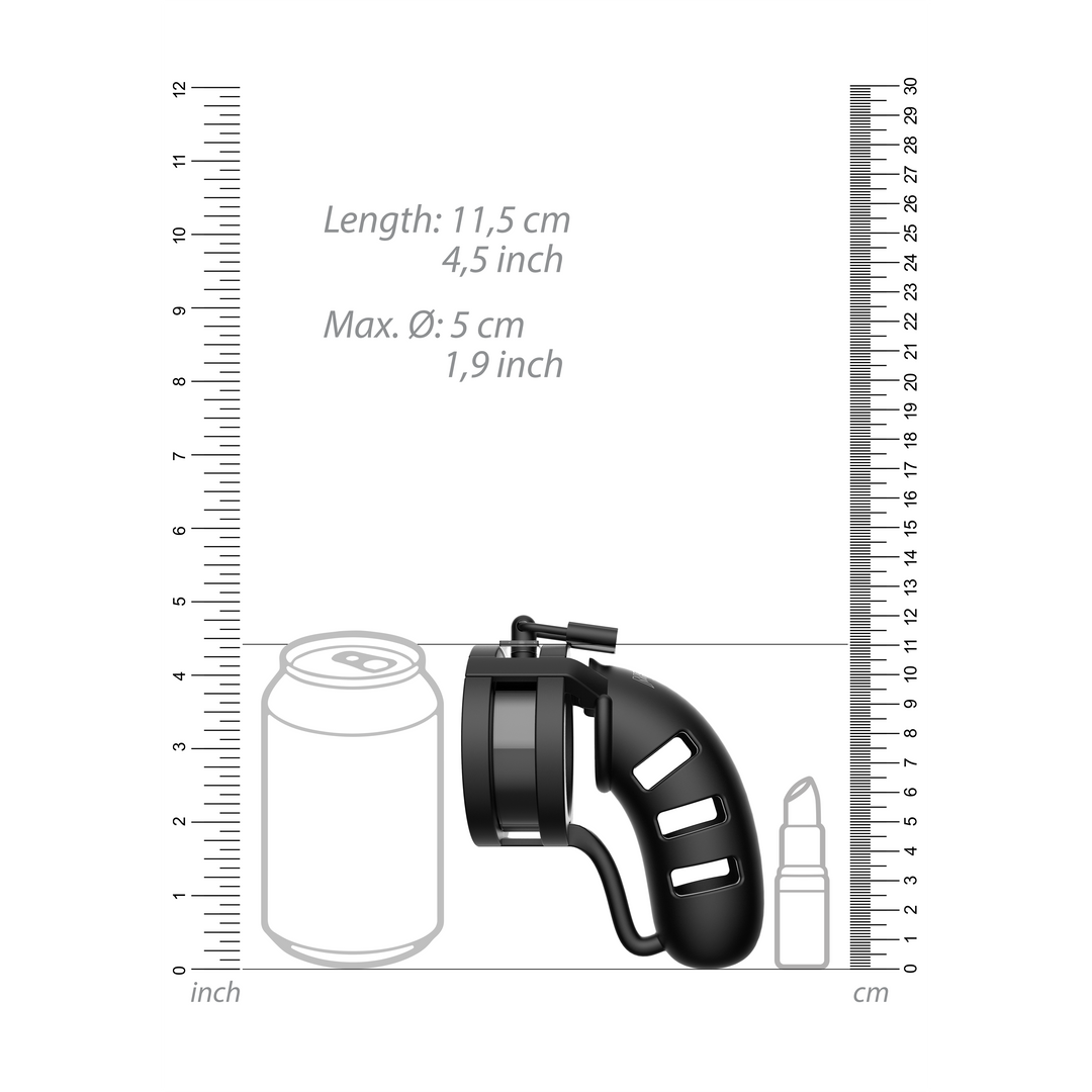 Model 19 Chastity Cock Cage with Ballsplitter - 4.5 / 11.5 cm