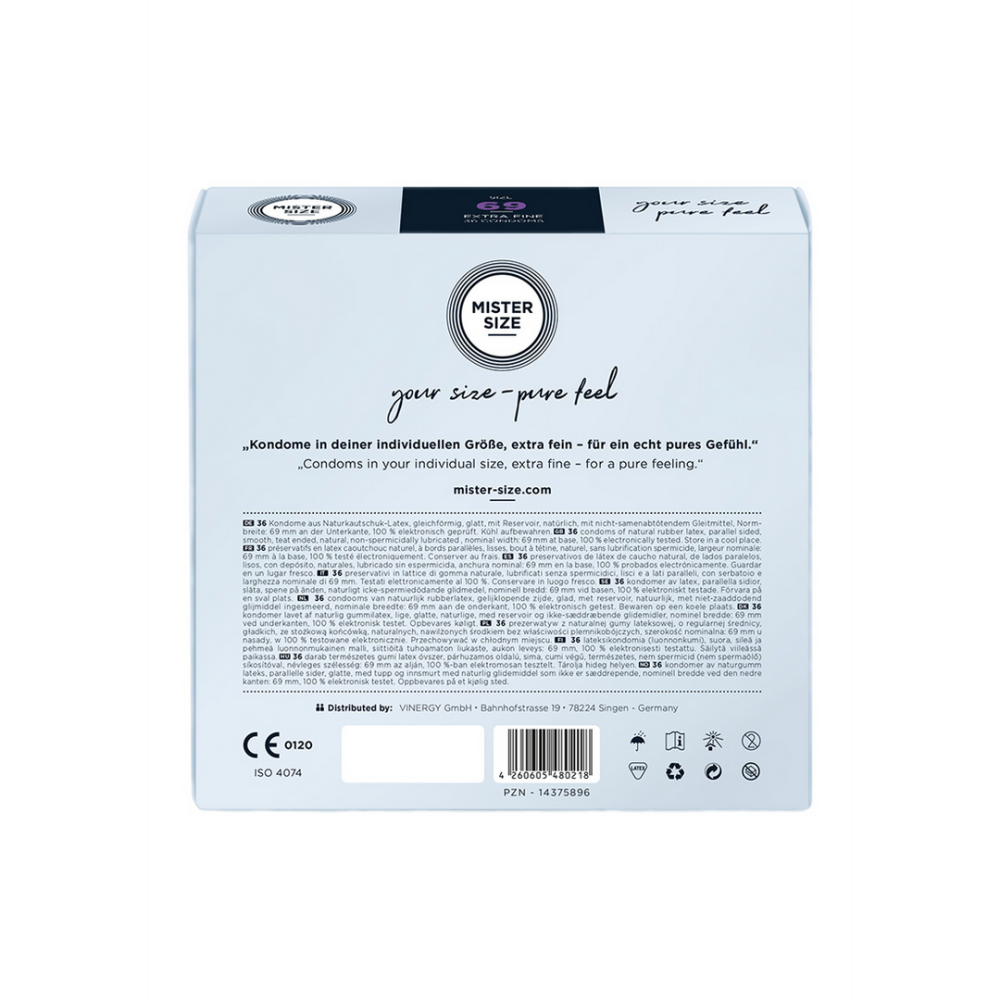 Pure Feel - Condoms 69mm - 36 Pack