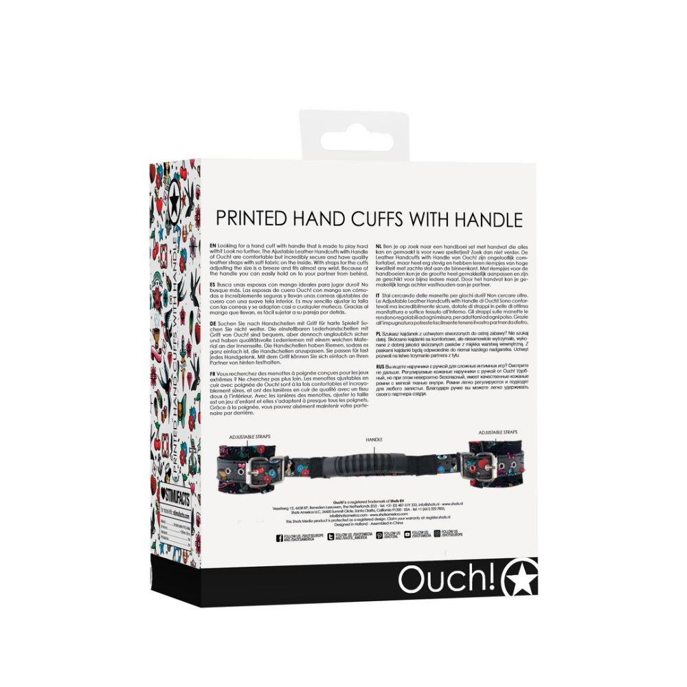 Printed Handcuffs with Handle