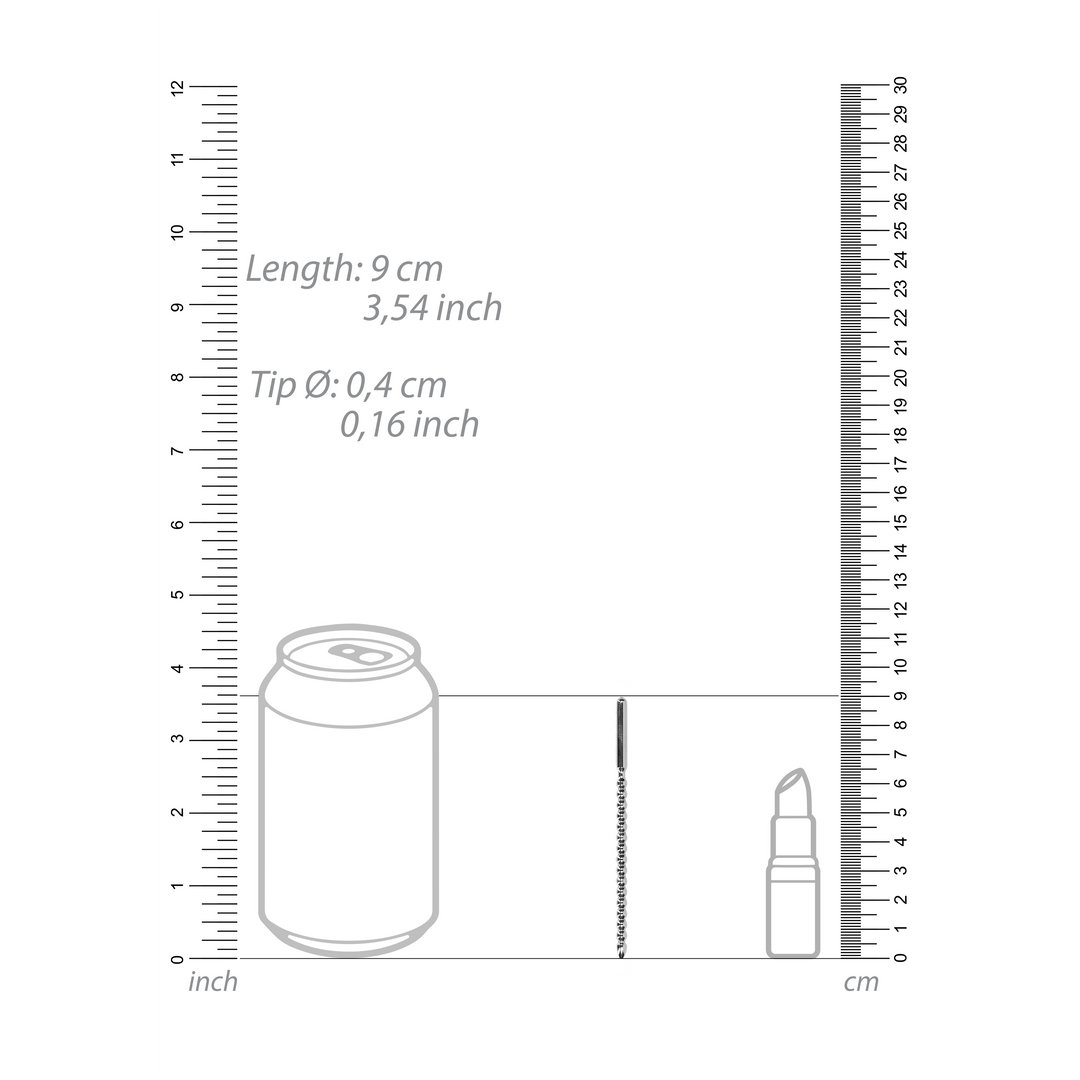 Metal Beginners Penis Plug - 0.2 / 4 mm