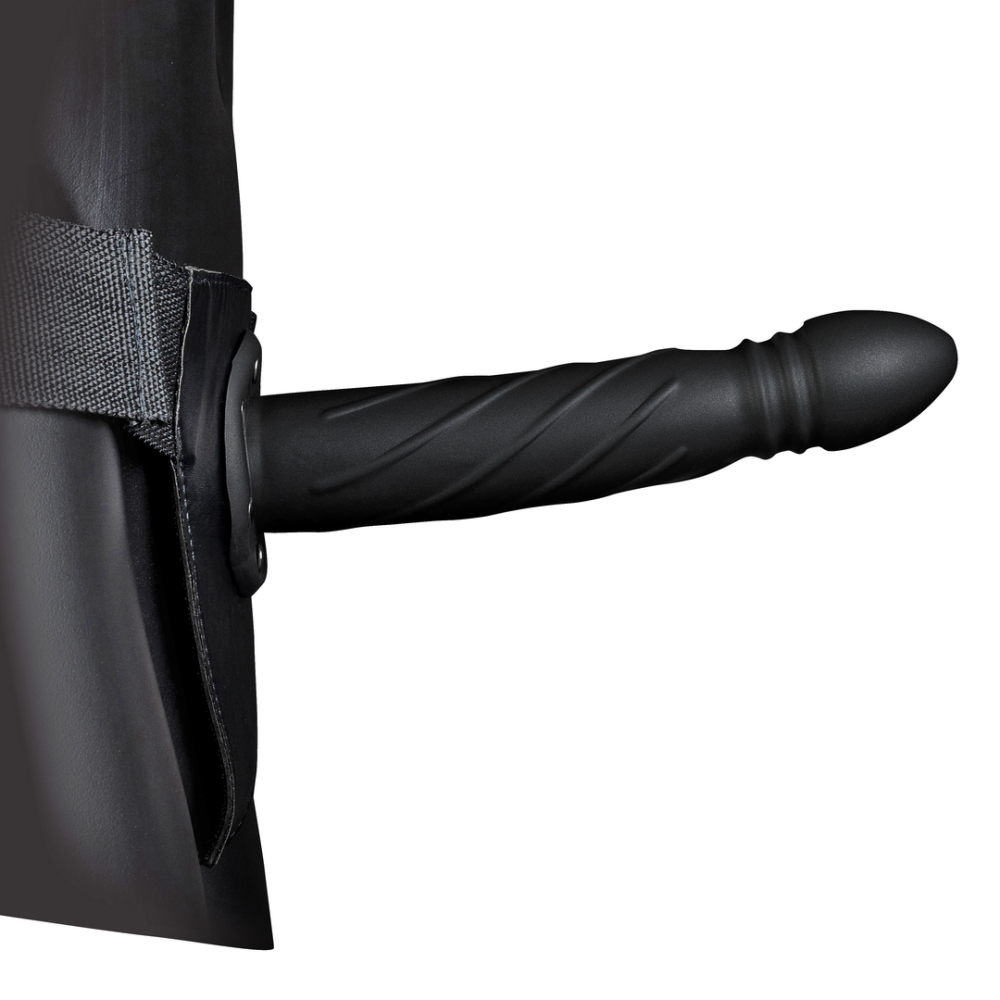 Twisted Hollow Strap-On - 8 / 20 cm - Black