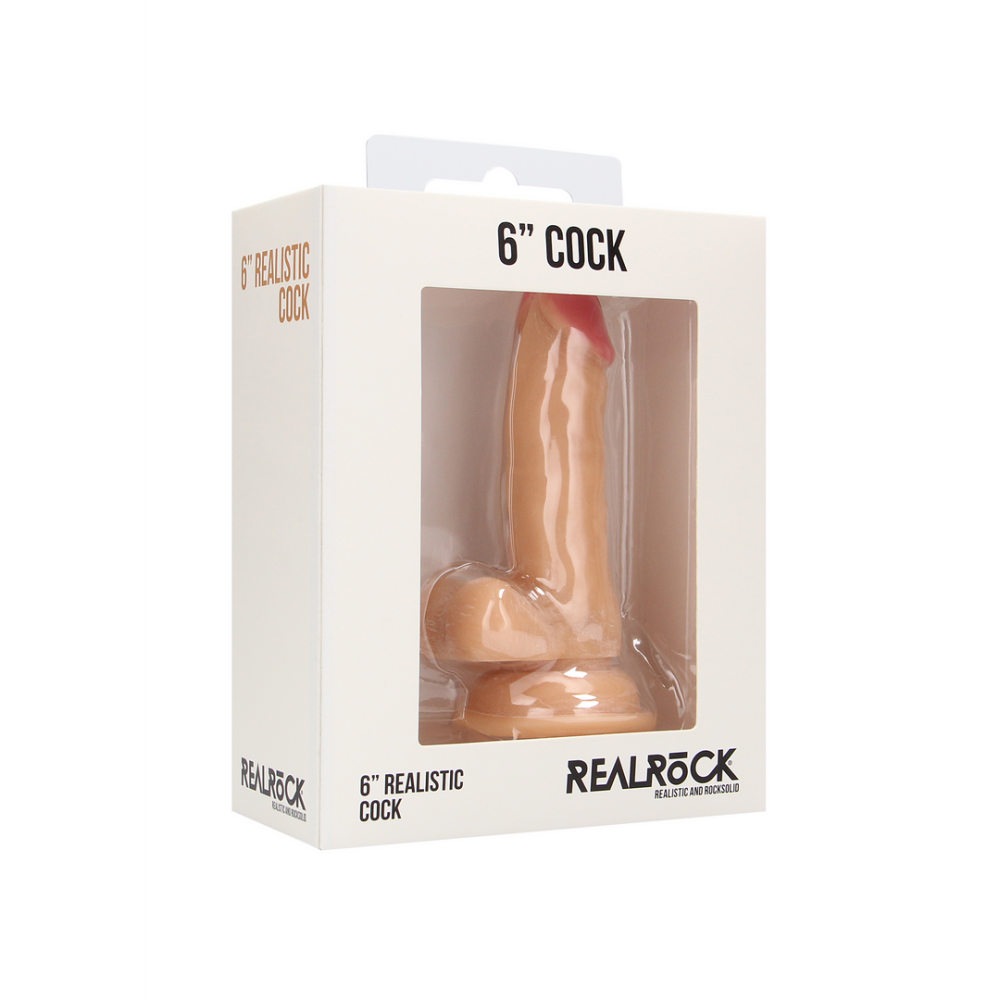 Realistic Cock with Scrotum - 6 / 15 cm