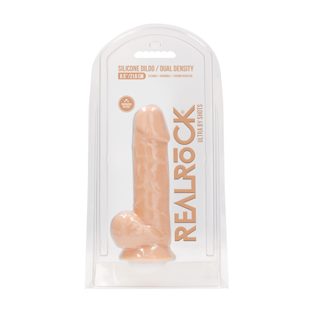 Silicone Dildo with Balls - 9 / 21.6 cm