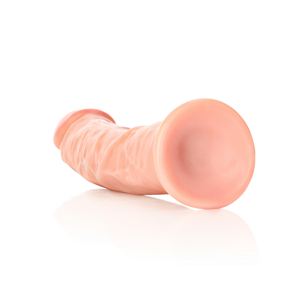 Gebogener realistischer Dildo mit Saugnapf – 9 / 23 cm