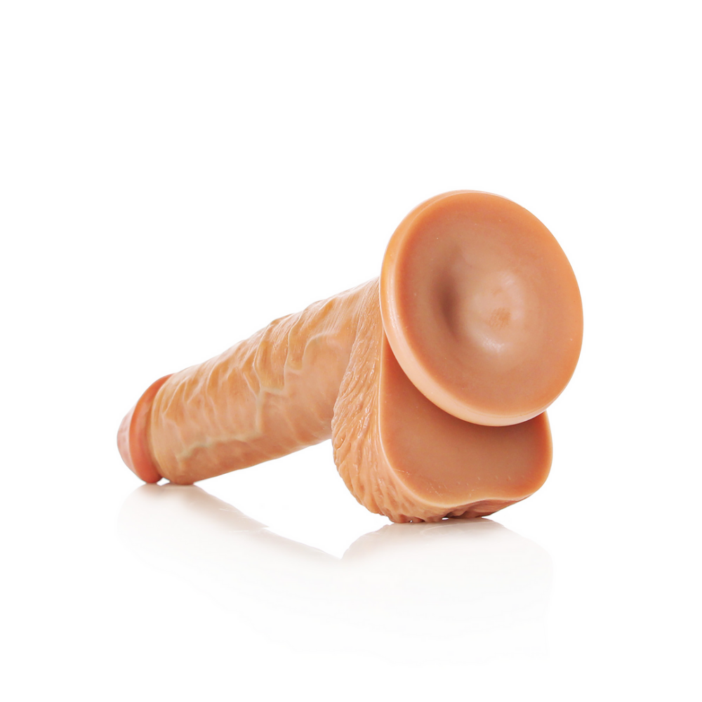 Straight Realistic Dildo with Balls and Suction Cup - 8 / 20.5 cm