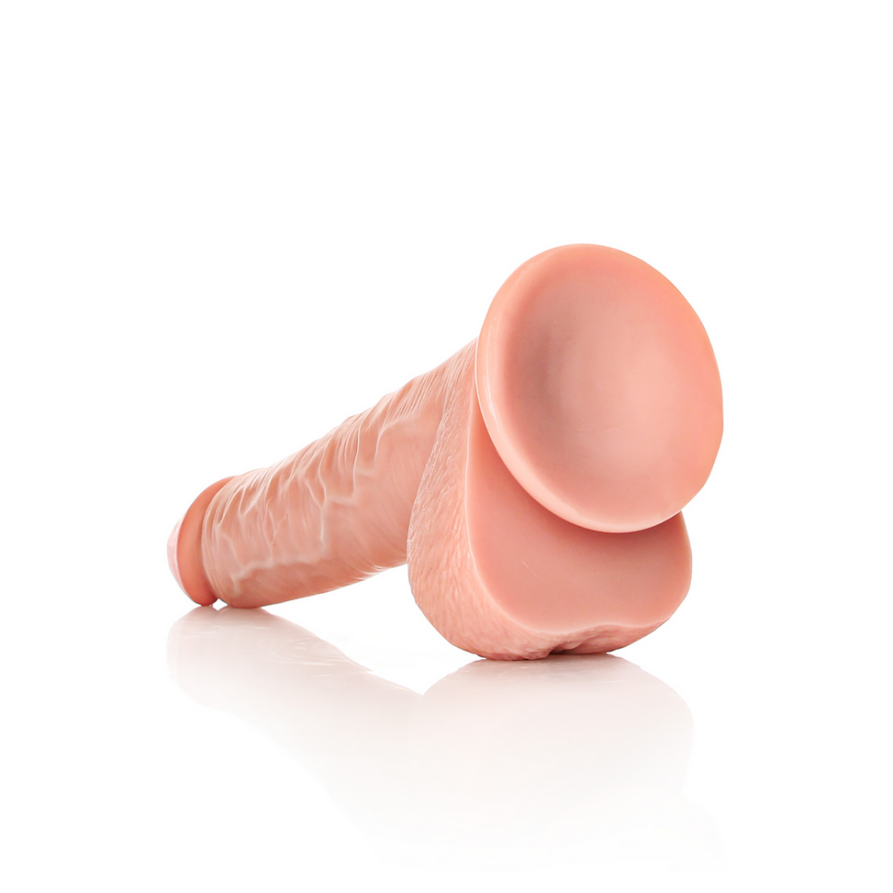 Straight Realistic Dildo with Balls and Suction Cup - 12 / 30.5 cm