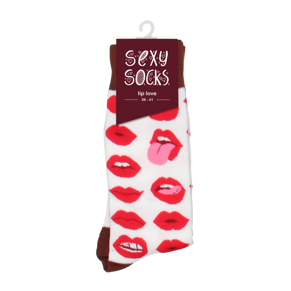 Lip Love Socks - US Size 2-7.5 / EU Size 36-41