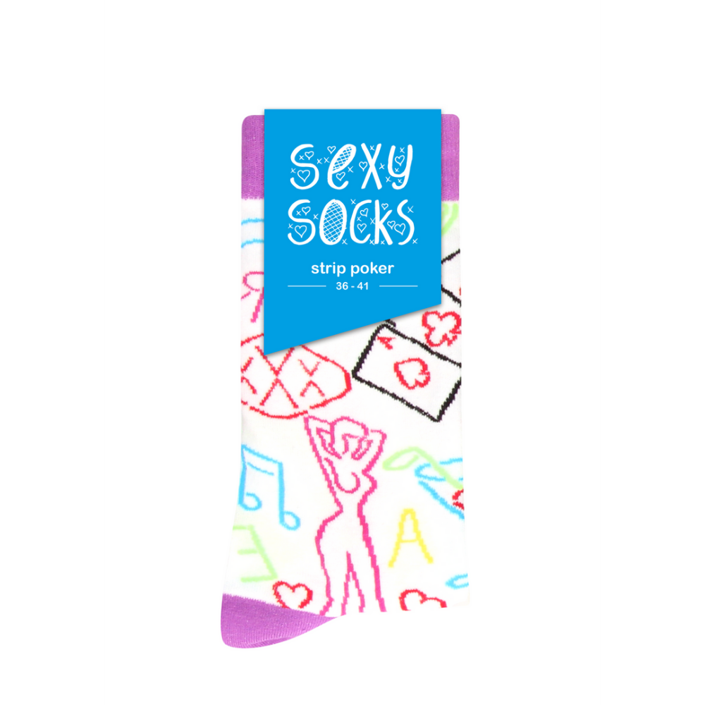 Strip Poker Socks - US Size 2-7.5 / EU Size 36-41 36-41