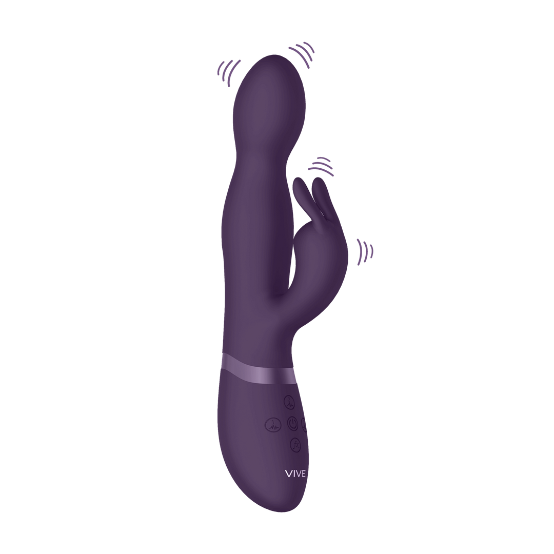 Niva - Rotating Rabbit Vibrator - Purple