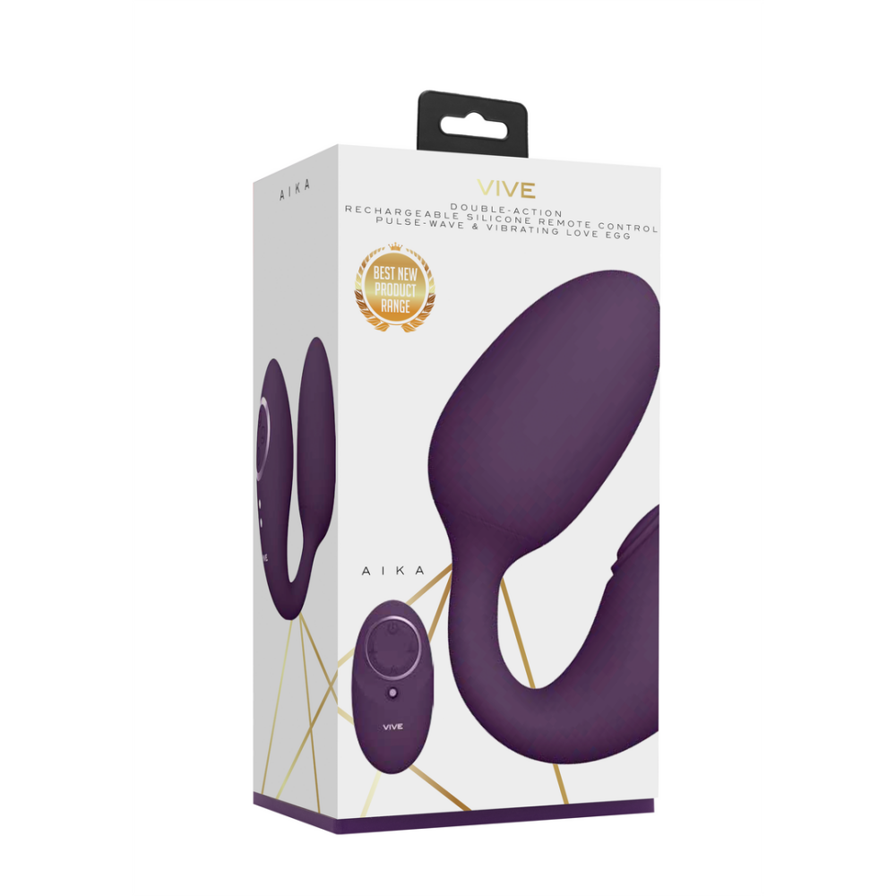 Aika - Pulse Wave  Vibrating Love Egg - Purple