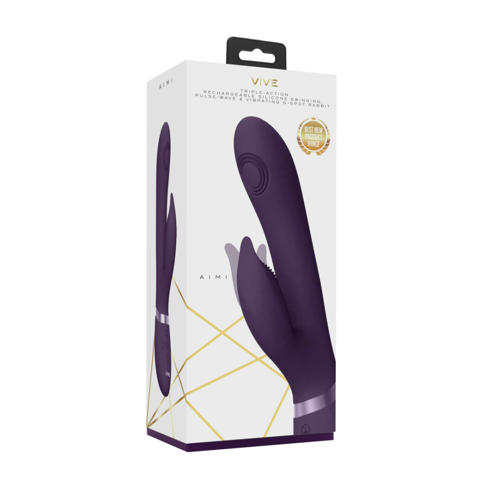 Aimi - Pulse Wave  Vibrating G-Spot Rabbit - Purple