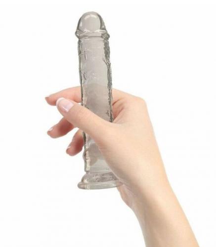 Crystal Addiction - Transparante Dildo - 18 cm