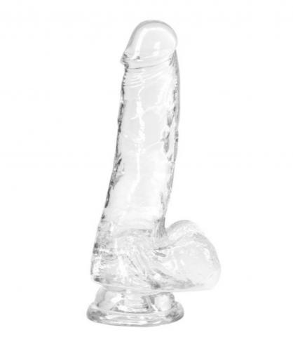 Crystal Addiction - Transparent Dildo - 18 cm