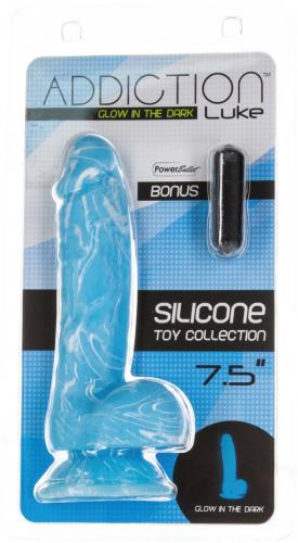 Addiction - Luke Glow In The Dark Dildo - 18 cm