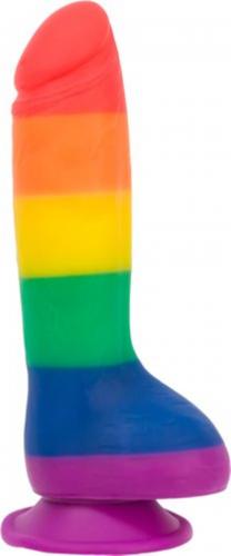 Addiction - Justin Rainbow Silicone Dildo - 19 cm