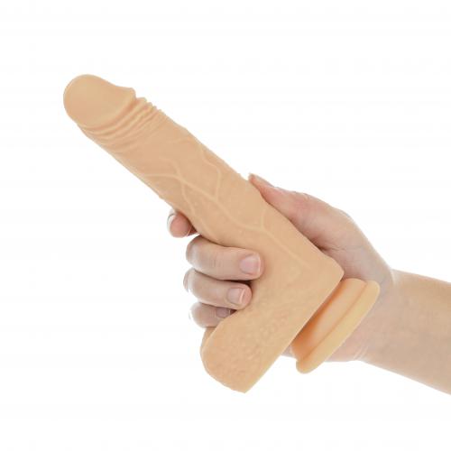 Naked Addiction - Realistische Roterende En Stotende Dildo Met Afstandsbediening - 19 cm