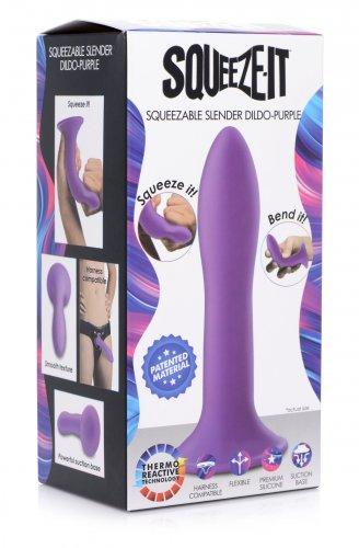 Squeeze-It Silikondildo – Lila