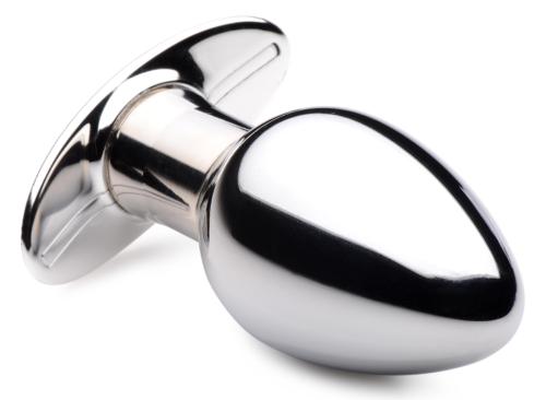 Chrome Blast Rechargeable Butt Plug With Remote Control - Large