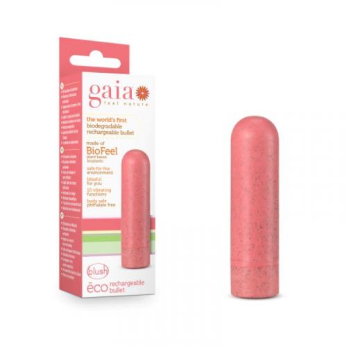 Gaia Eco Oplaadbare Bullet Vibrator - Koraal