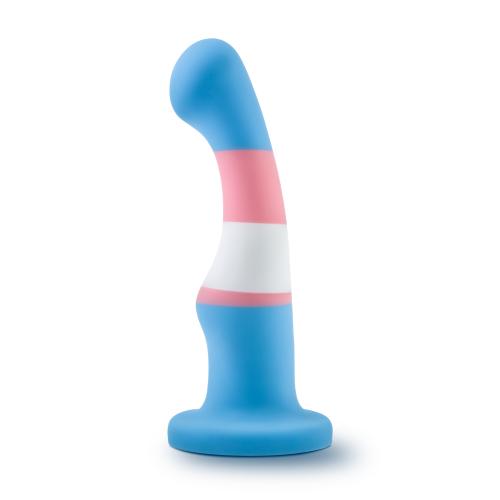 Avant - Pride Silicone Dildo with Suction Cup - True Blue