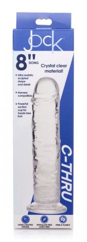 Jock C-Thru Transparent Dildo - 21 cm.