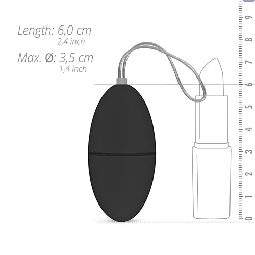 Easytoys Vibratie Ei - Zwart