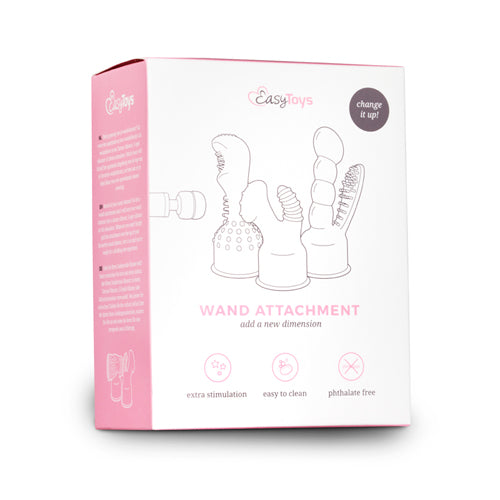 EasyToys Wand Collection – Opzetstuk Met Masturbator - Clear