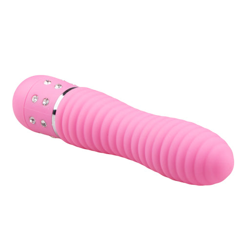 Easytoys Mini Vibrator Geribbeld - Roze