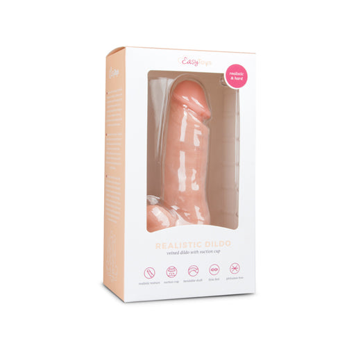 Realistische Dildo Met Balzak - 17,5 cm