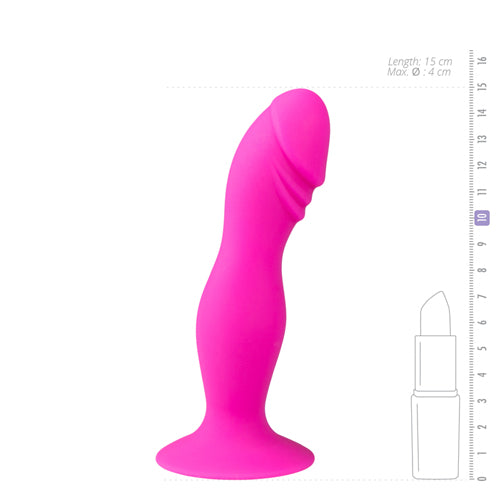 Silicone Dildo With Suction Cup - 13.5 cm