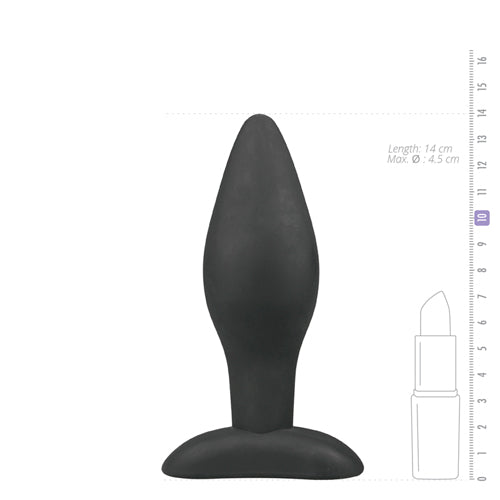 Grote Zwarte Siliconen Buttplug